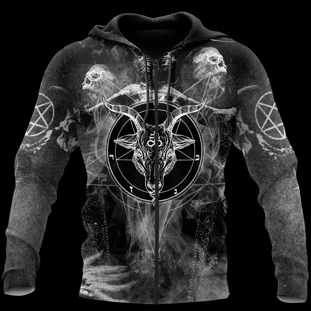 Baphomet Satanic 3D hoodie2
