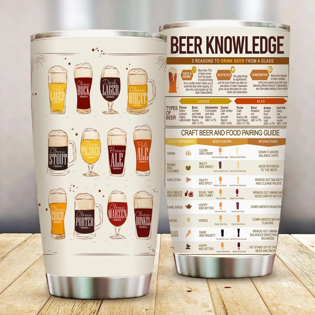Beer Knowledge Stainless Steel Tumbler- LIMITED EDITION