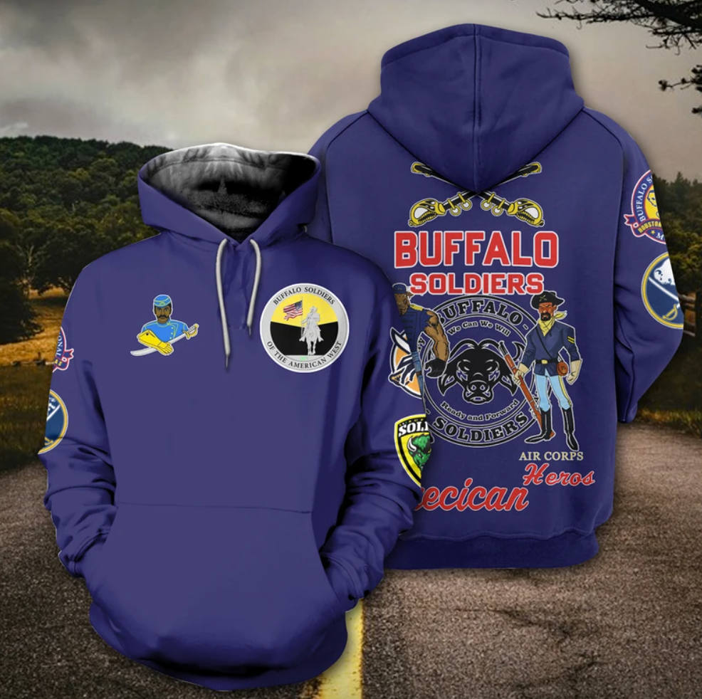 Buffalo Soldier all over printed 3D hoodie