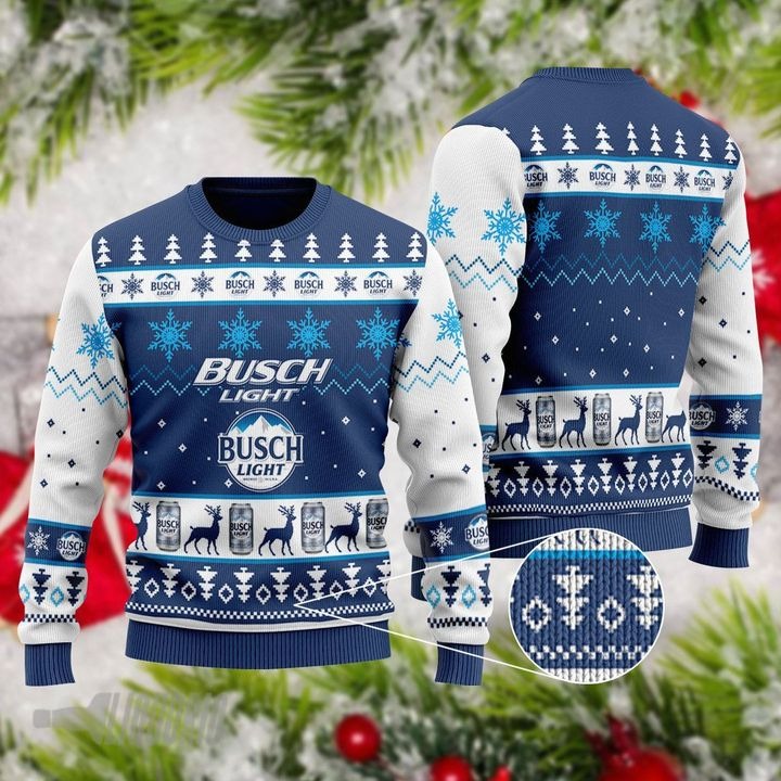 Bush light ugly Christmas sweater