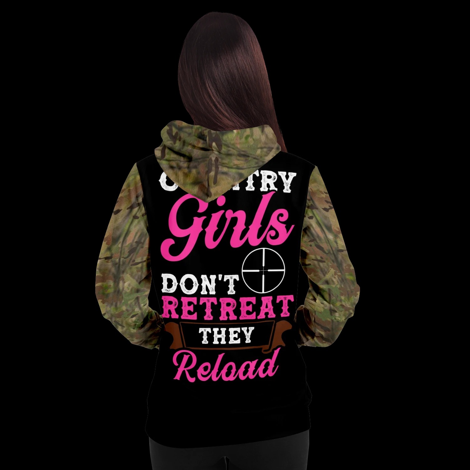 Country girls don't retreat they reload hunt 3d hoodie 2