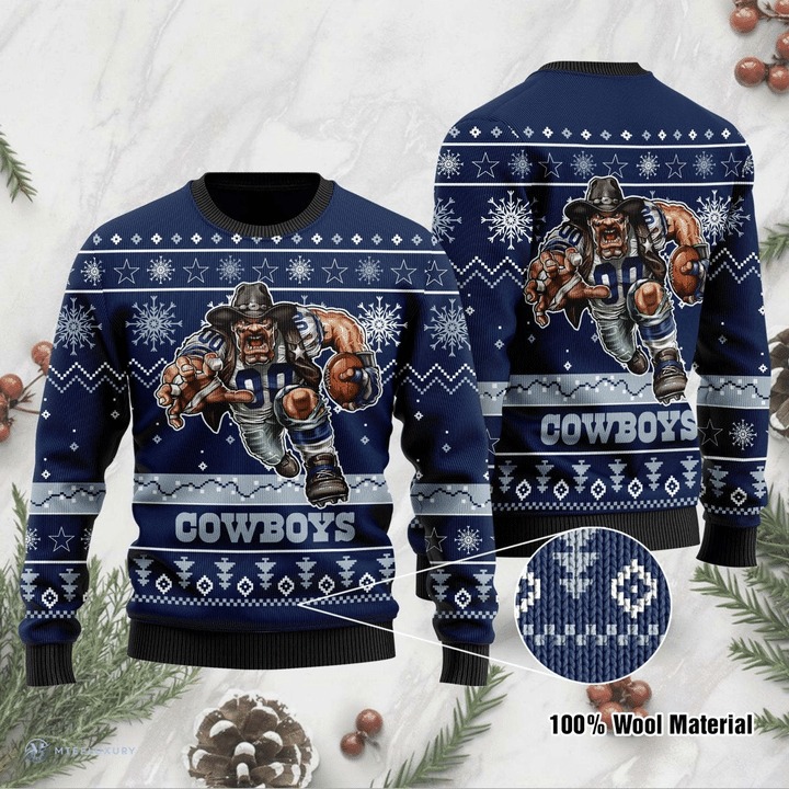 Cowboys 3d christmas sweater