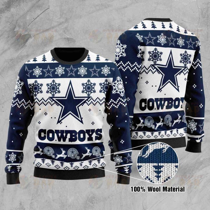 Cowboys christmas ugly sweater