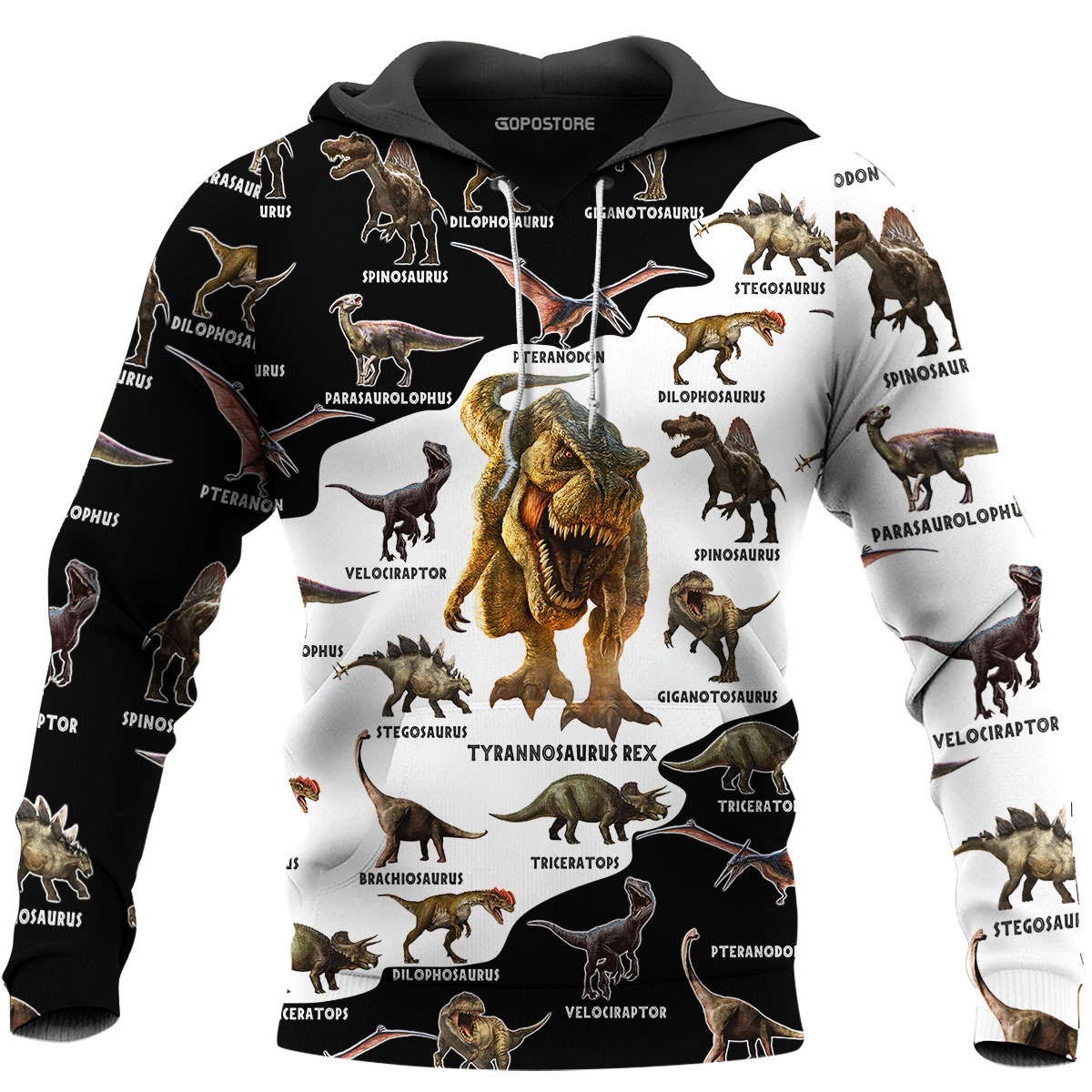 Dinosaur art 3d ull print hoodie