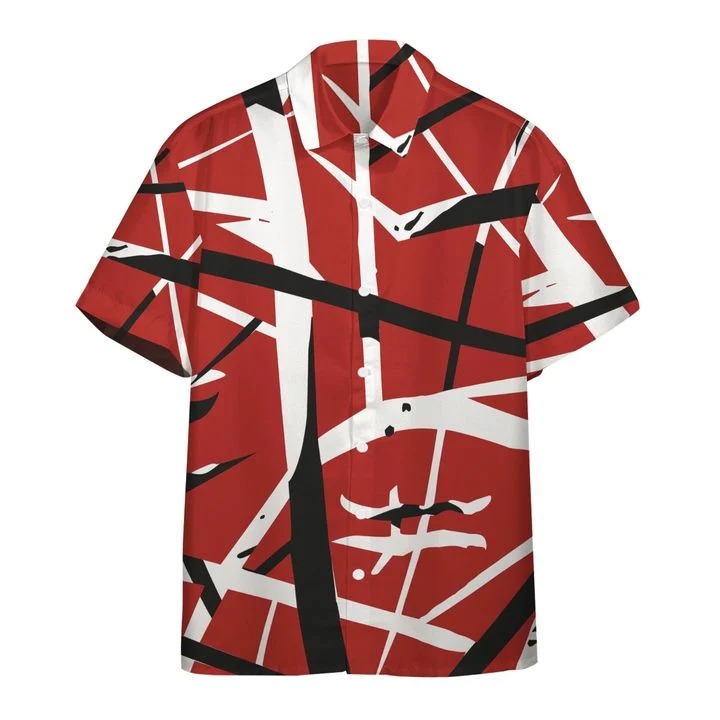 Eddie Van Halen Guitar Pattern Hawaiian Shirt - TAGOTEE • LeeSilk Shop
