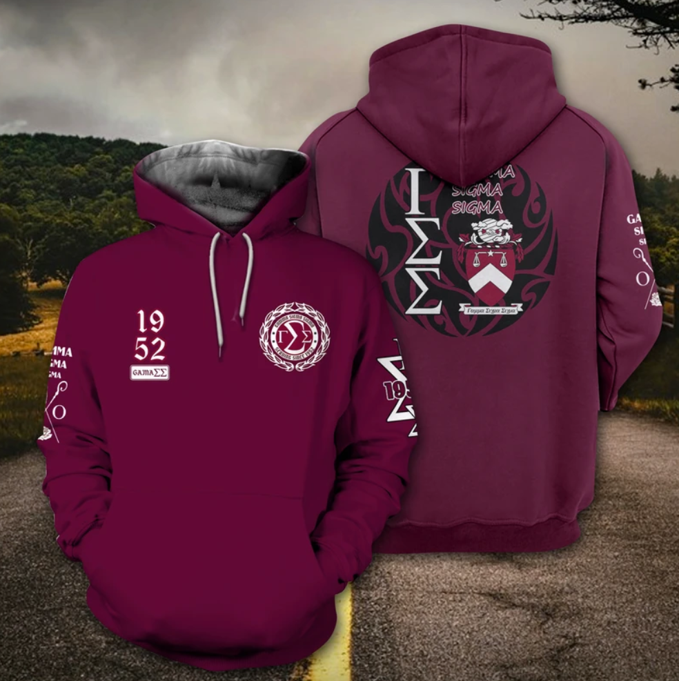Gamma Sigma Sigma all over printed 3D hoodie