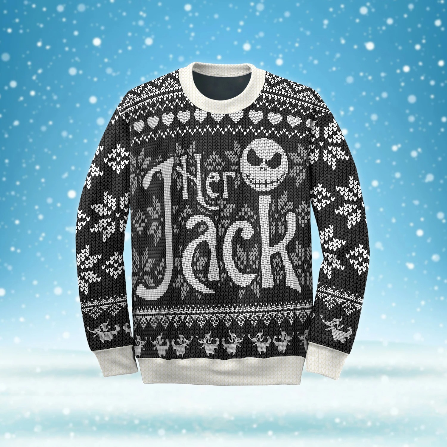 Her Jack and His Sally ugly Christmas Sweater2