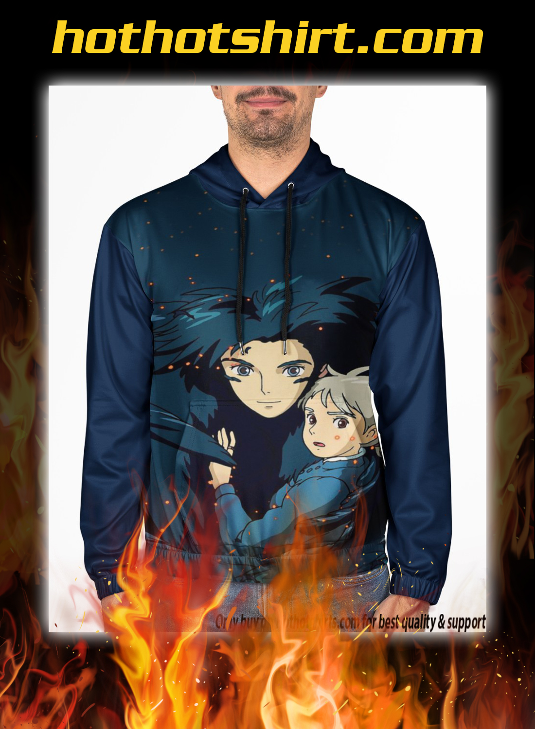 Howl's Moving Castle 3d all over print hoodie 1