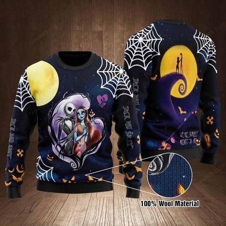 Jack And Sally 3d christmas sweater