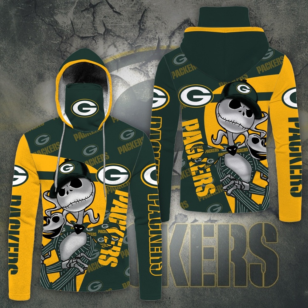 Jack Skellington Green Bay Packers 3d hoodie
