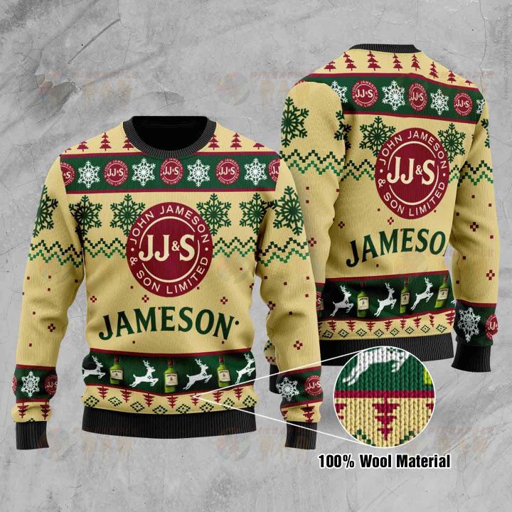 Jameson christmas ugly sweater