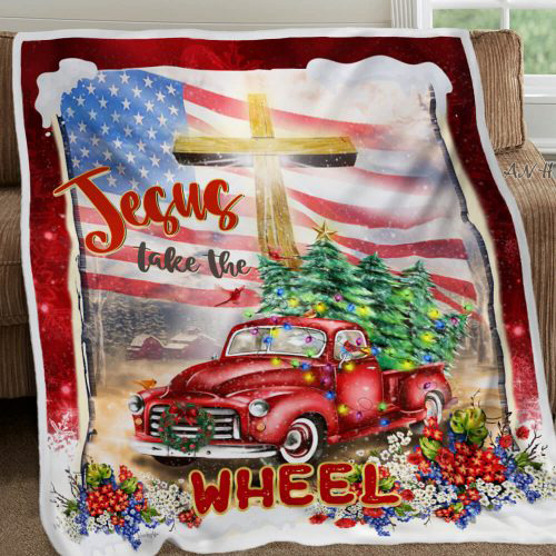 Jesus take the wheel blanket