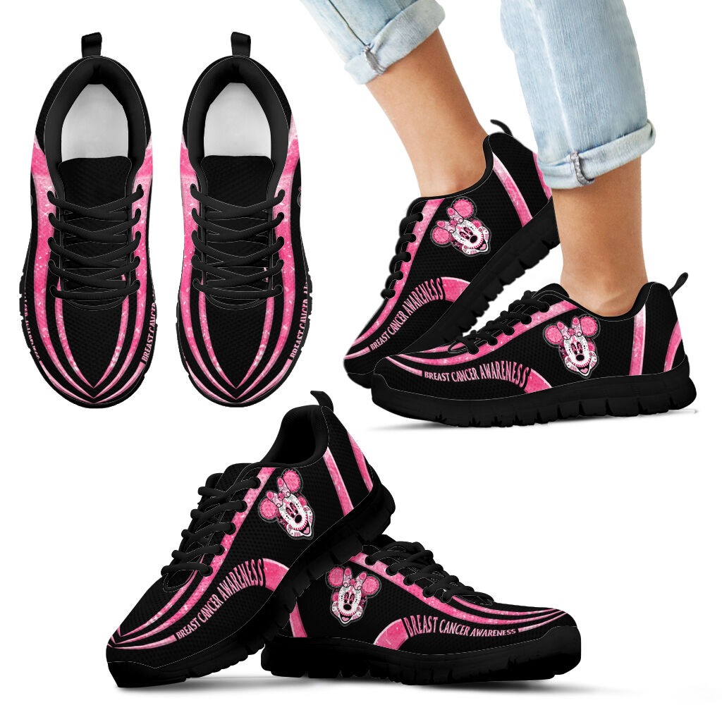 Minnie Mouse Breast cancer awareness Sneaker