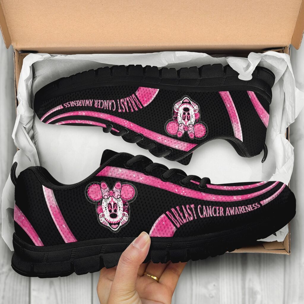 Minnie Mouse Breast cancer awareness Sneaker1