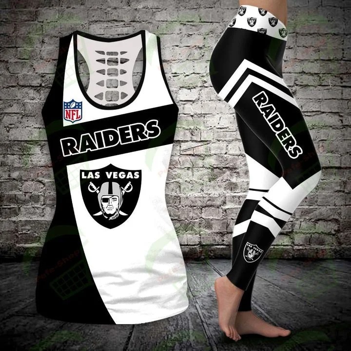 Oakland raiders legging and hollow tank top