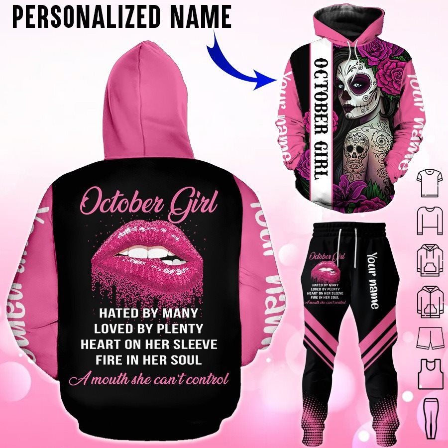 October girl hated by many loved by plenty hoodie and legging