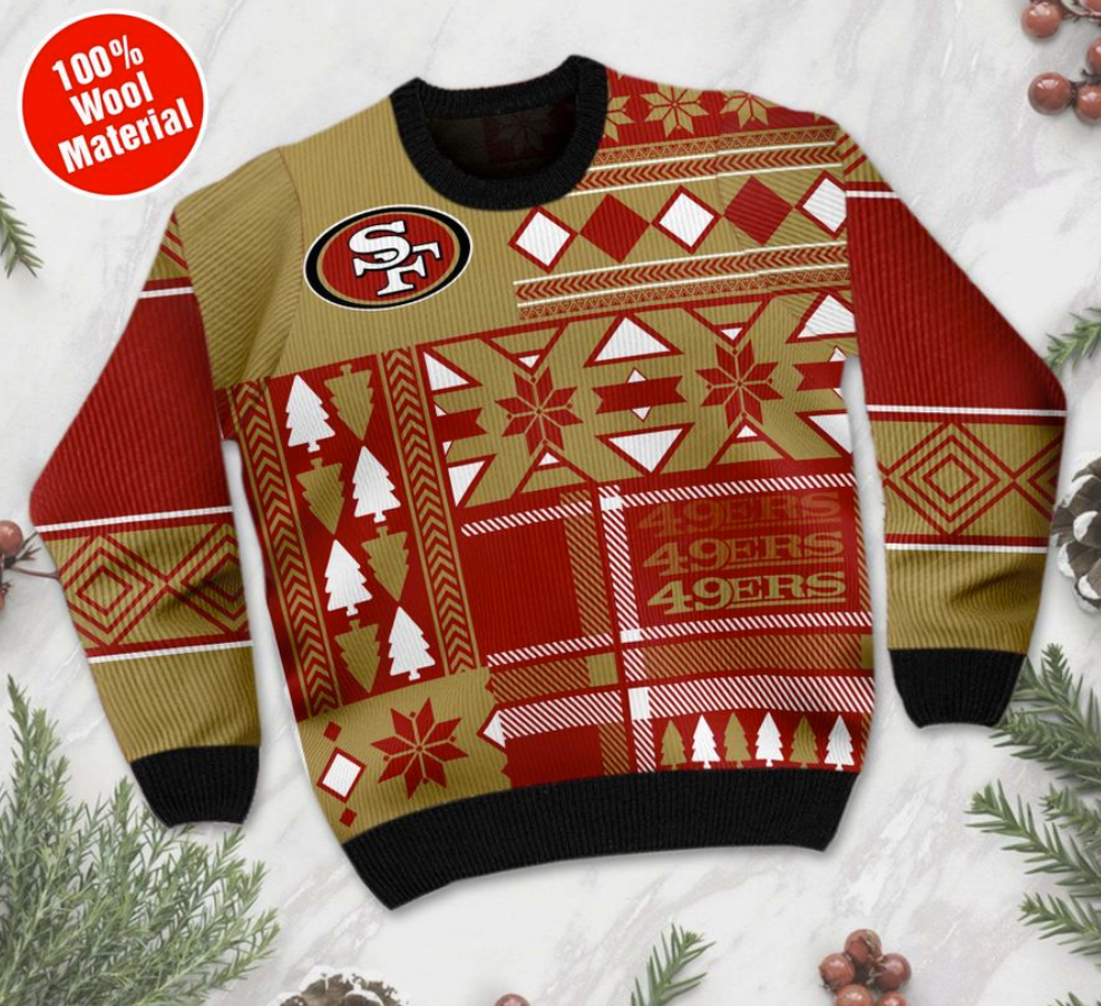 Personalized San Francisco 49ers ugly sweater 1