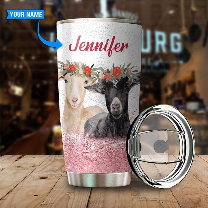 Personalized custom name just a girl who loves goats tumbler 20oz