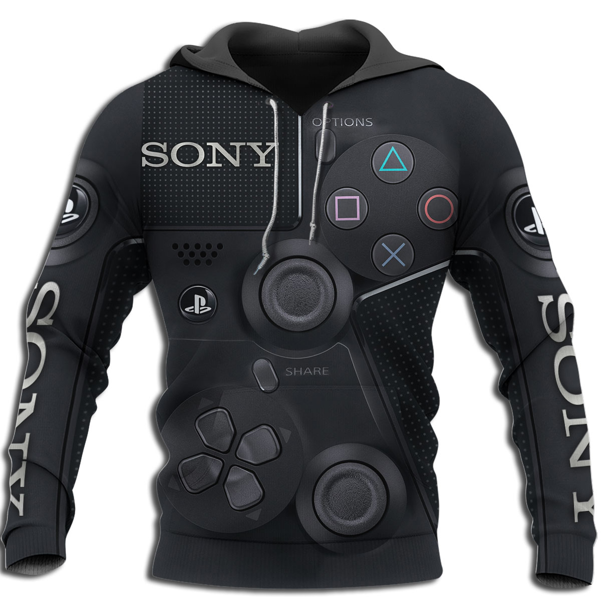 PlayStation PS4 Sony Dualshock 4 3D All Over Printed Hoodie