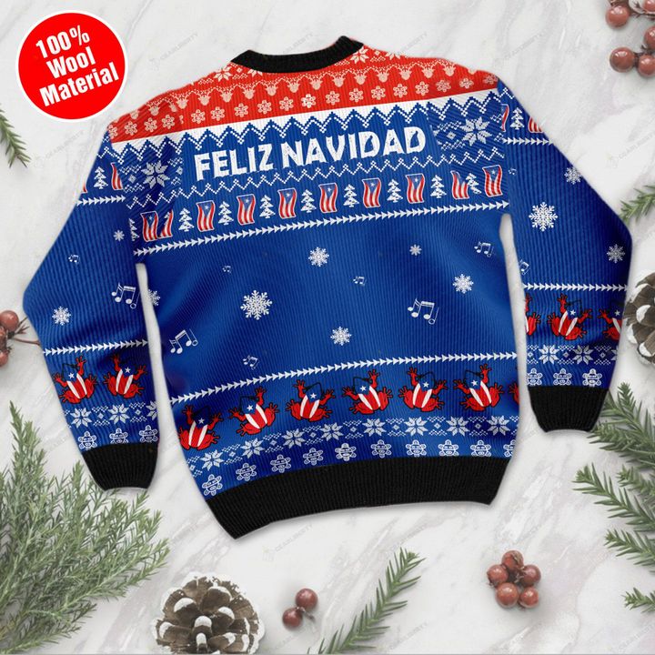 Puerto rico feliz navidad ugly sweater- pic 2