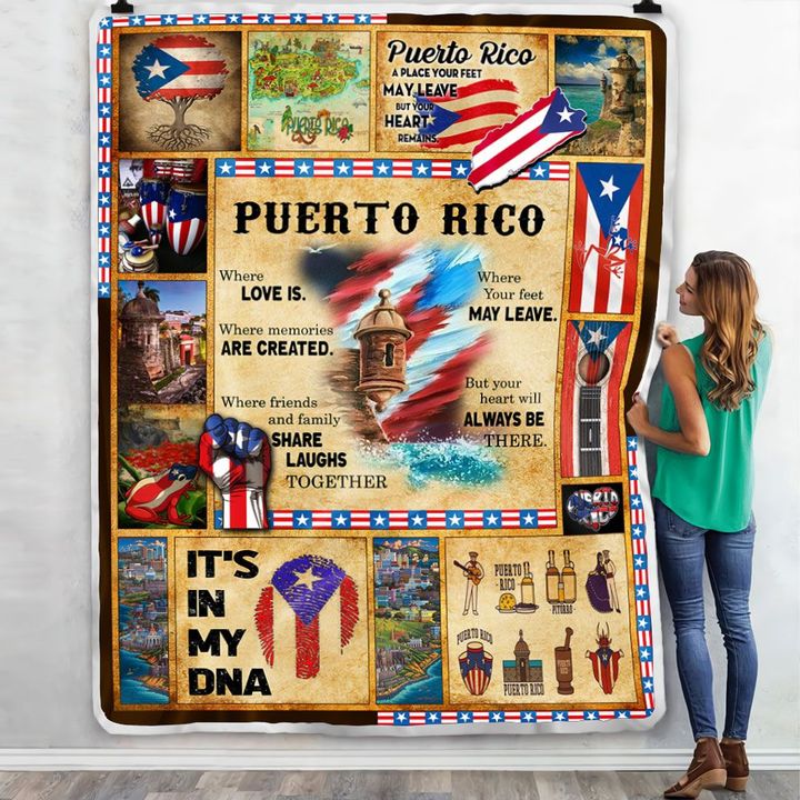 Puerto rico soft sherpa blanket- twin