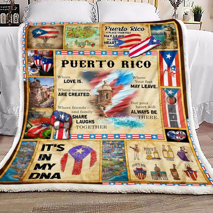 Puerto rico soft sherpa blanket