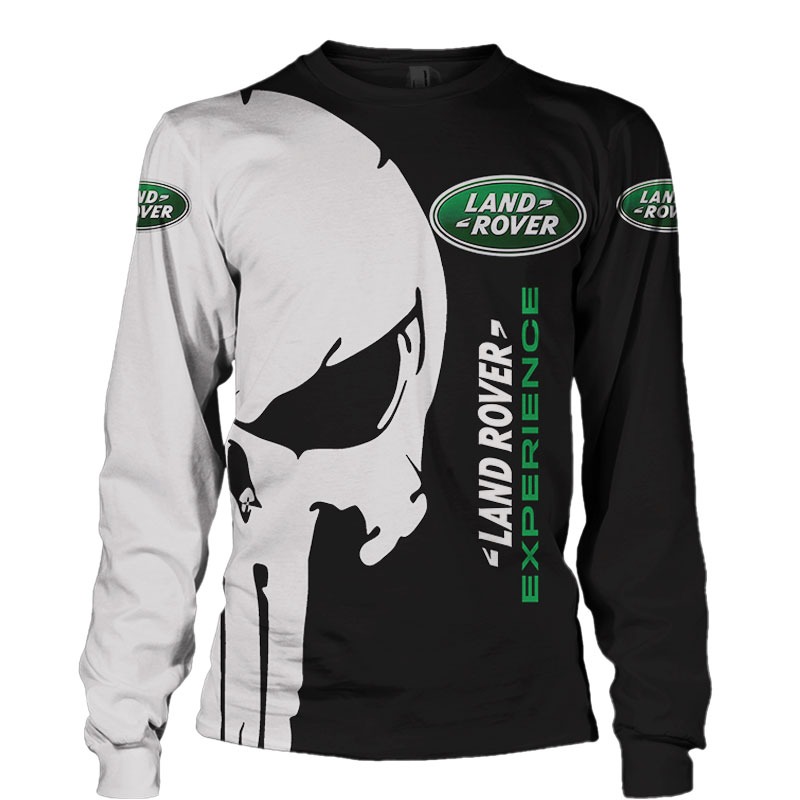 Punisher skull Land rover experience 3d hoodie3