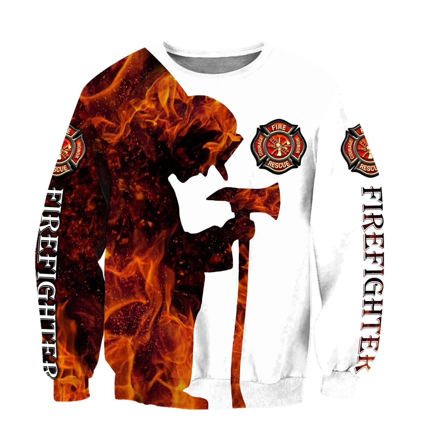 Respectful Firefighter 3d Hoodie and sweatshirt