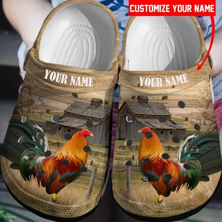 Rooster croc shoes crocband clog – LIMITED EDITION