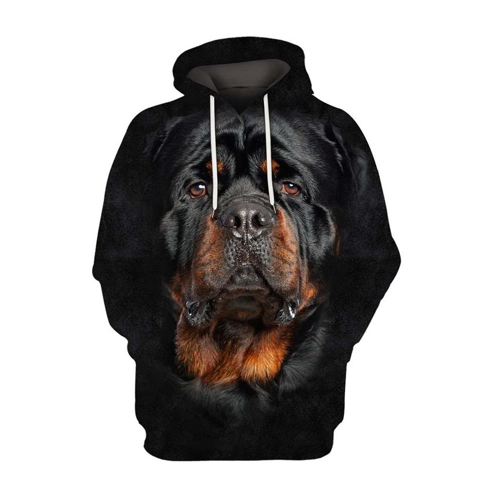 Rottweiler Dog 3D All Over Printed Hoodie