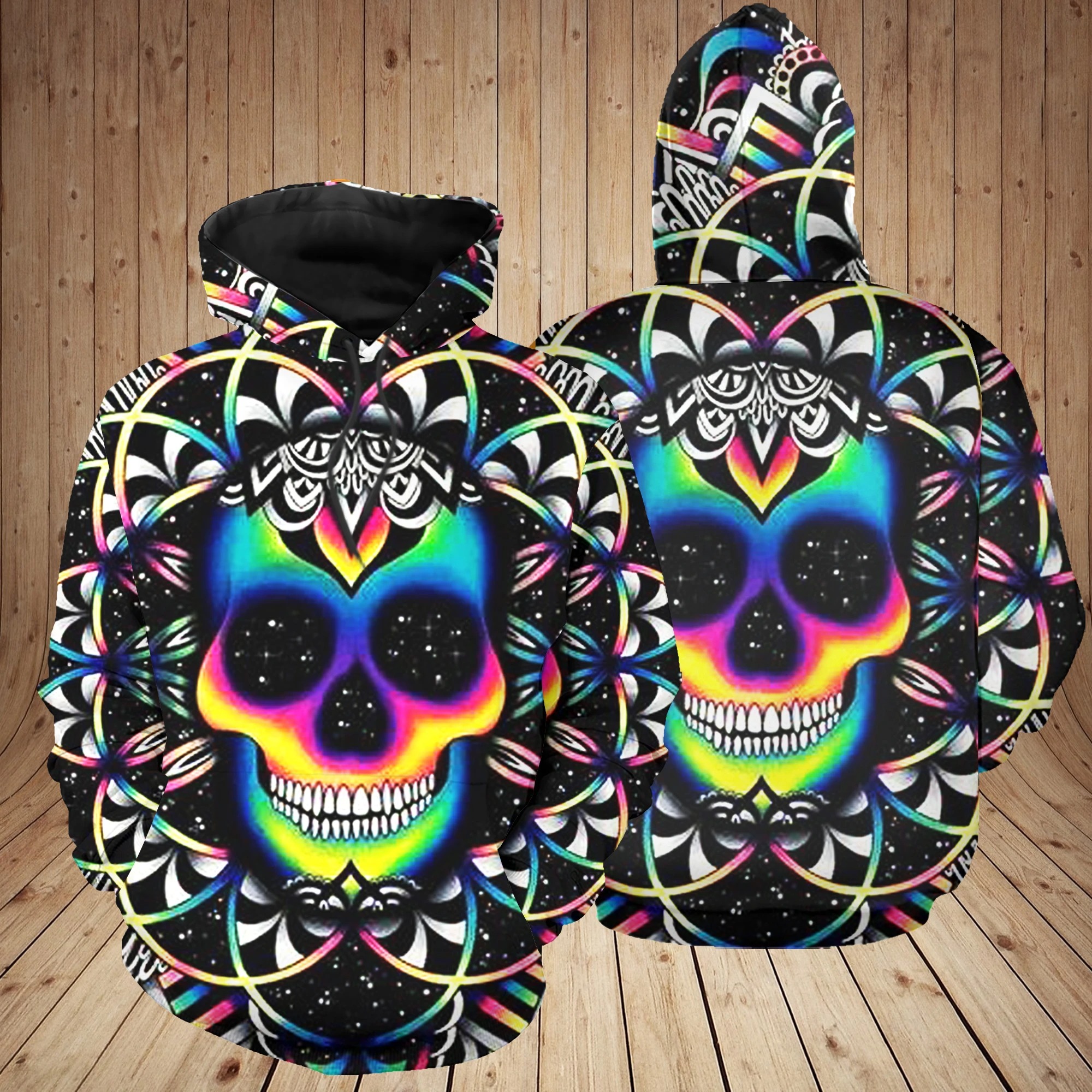 Skull Colorful 3D Hoodie
