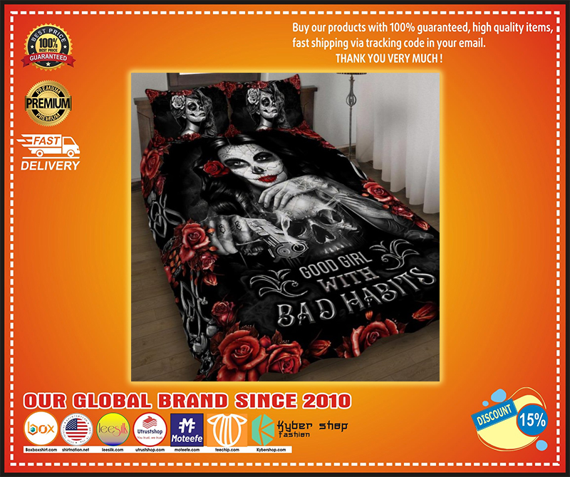 Skull good girl with bad habbits bedding set – LIMITED EDITION BBS
