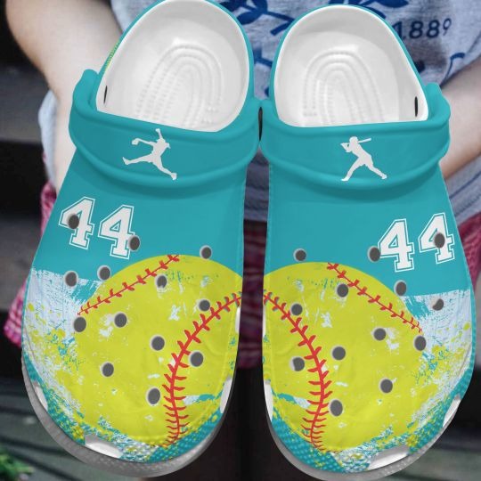 Softball custom personalized number croc shoes crocband – LIMITED EDITION