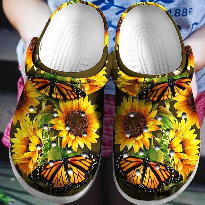 Sunflower Butterfly Crocs Crocband Clog – TAGOTEE