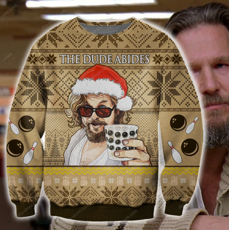 The dude abides ugly sweater 1