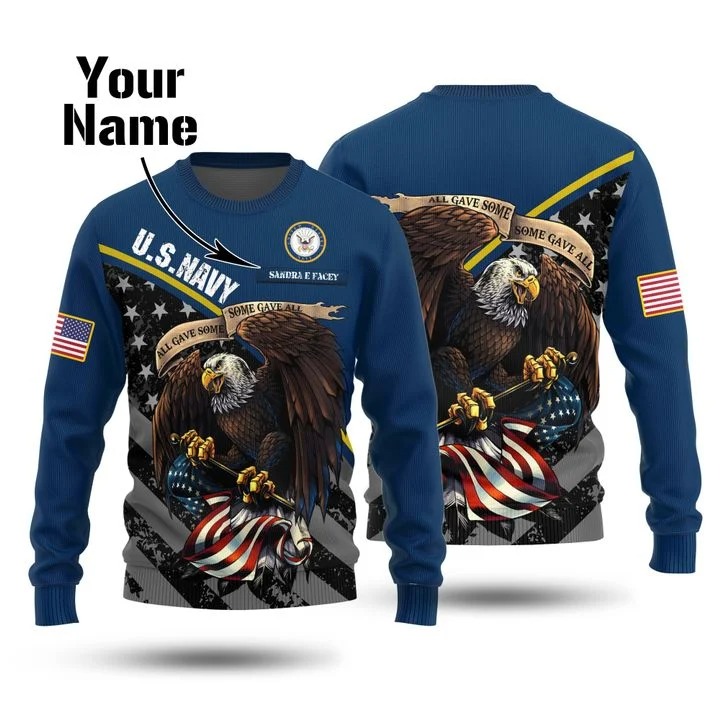 Personalized custom name Us navy all gave some some gave all christmas sweater – hothot-th 161020