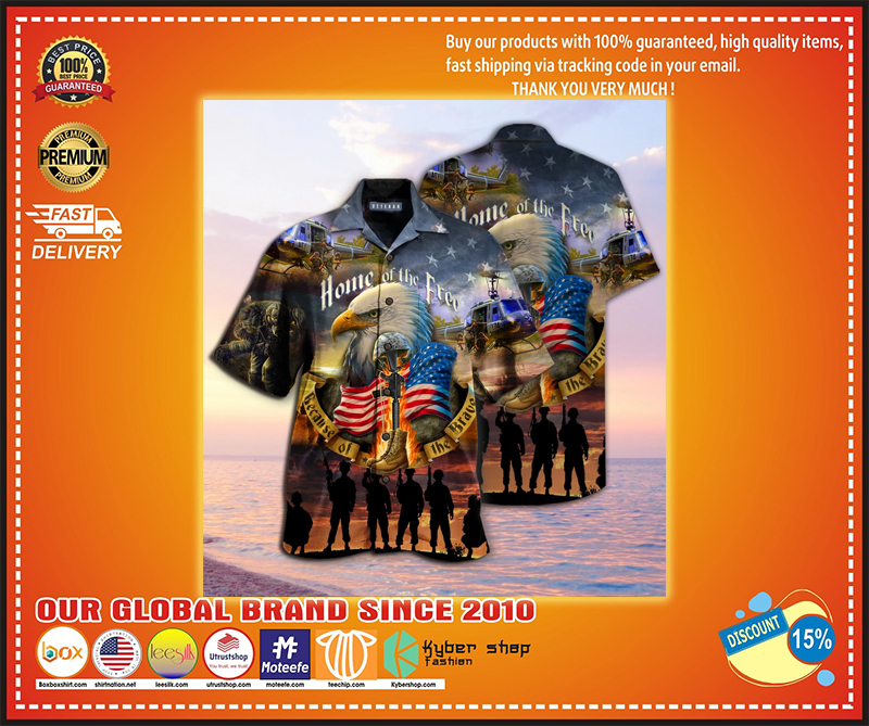 Veteran Home of the free because of the brave hawaiian shirt – LIMITED EDITION