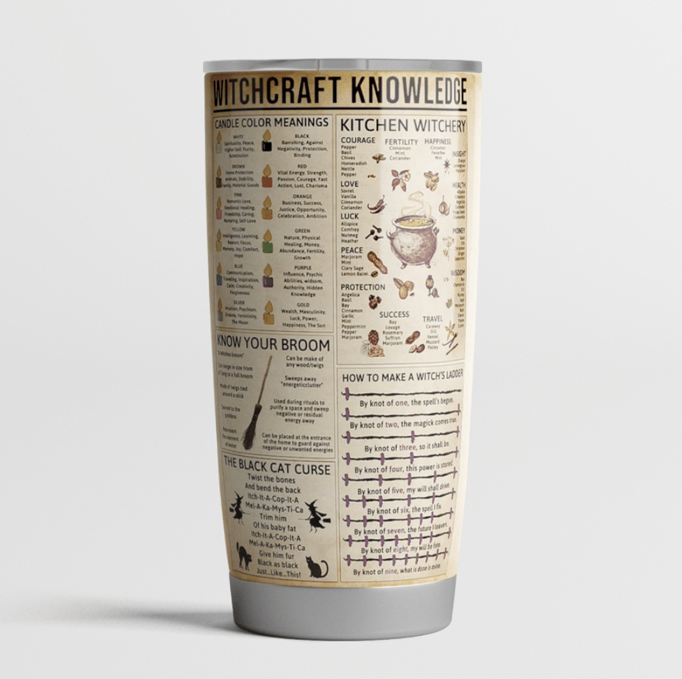 Witchcraft knowledge tumbler 1