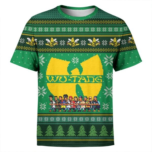 Wu-tang cartoons ugly christmas 3d t-shirt