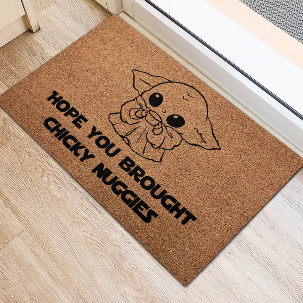 Yoda hope you brought chicky nuggies doormat