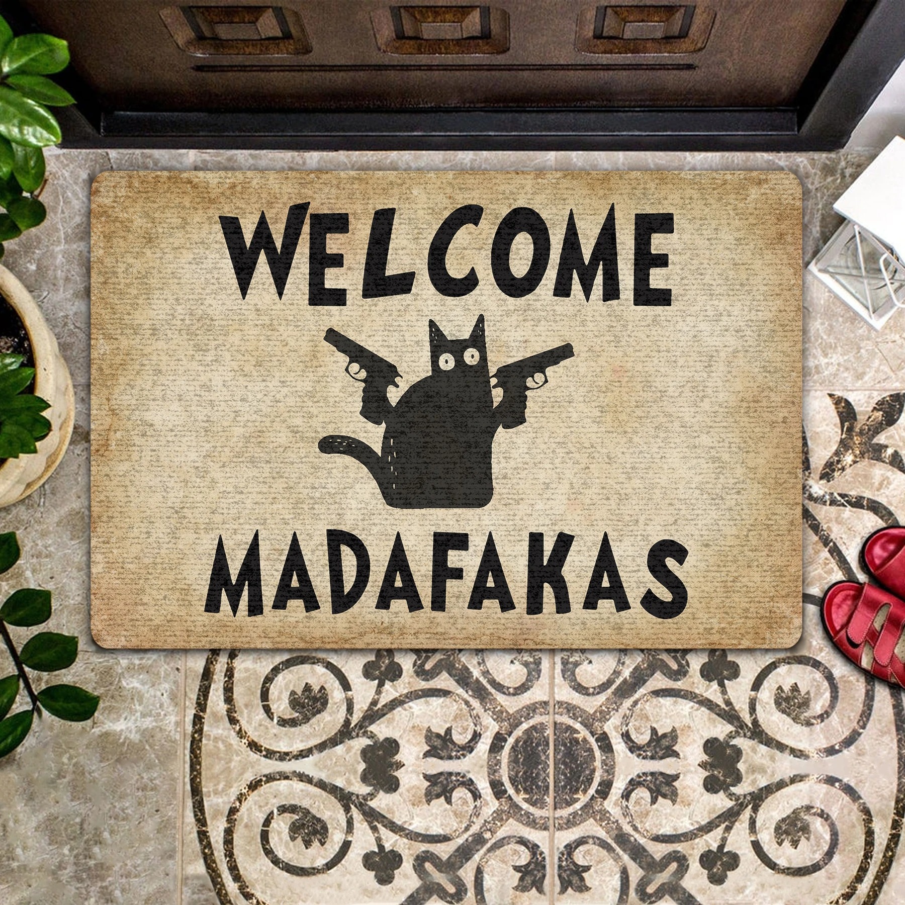 Cat Welcome Madafakas Doormat – TAGOTEE
