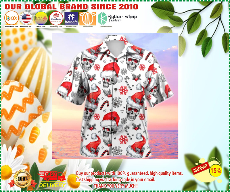 Christmas Skull Hawaiian Shirt 1