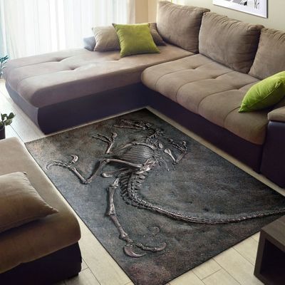 Dinosaur fossil rug 1