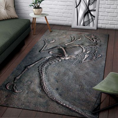 Dinosaur fossil rug M