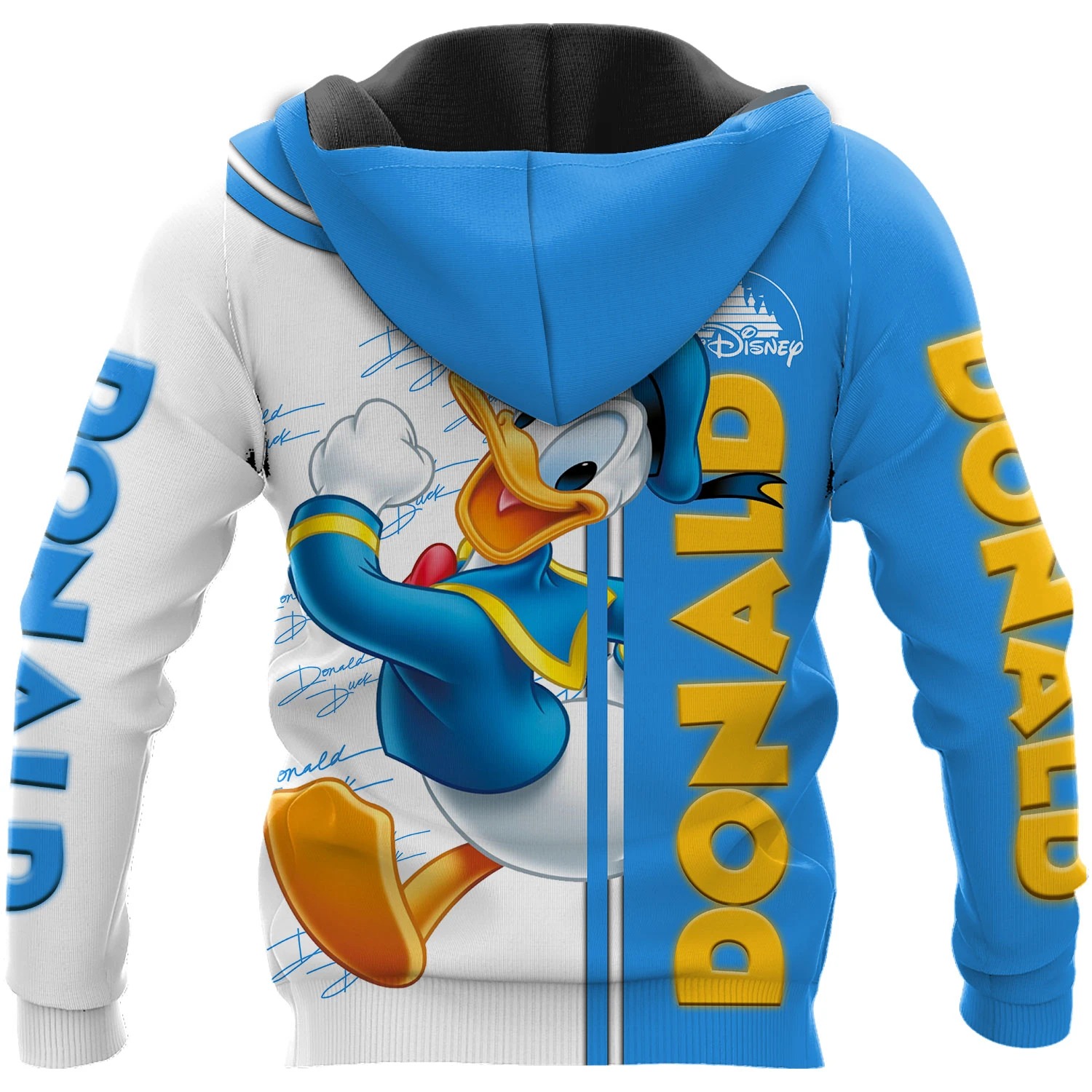 Donald duck disney 3d hoodie 2
