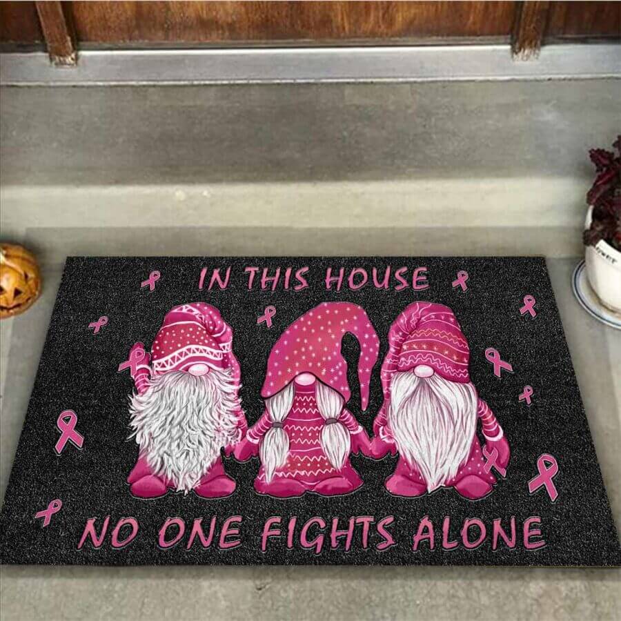 In This House No One Fights Alone doormat