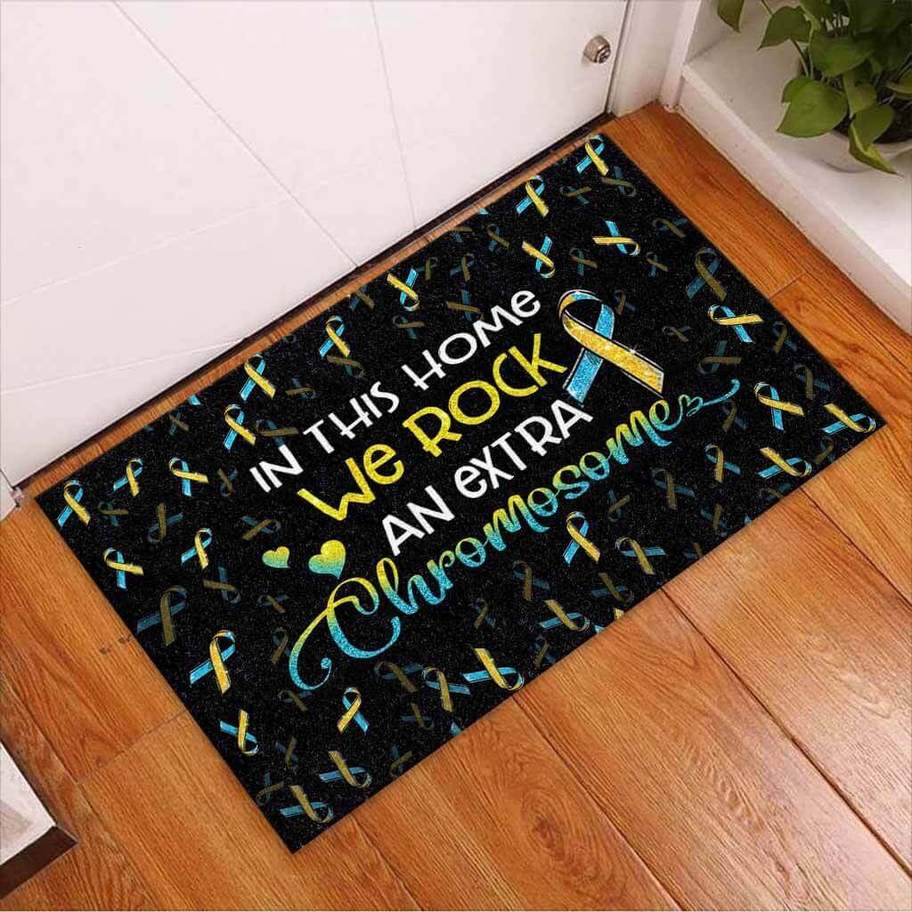 In this home we rock an extra chromosome doormat2
