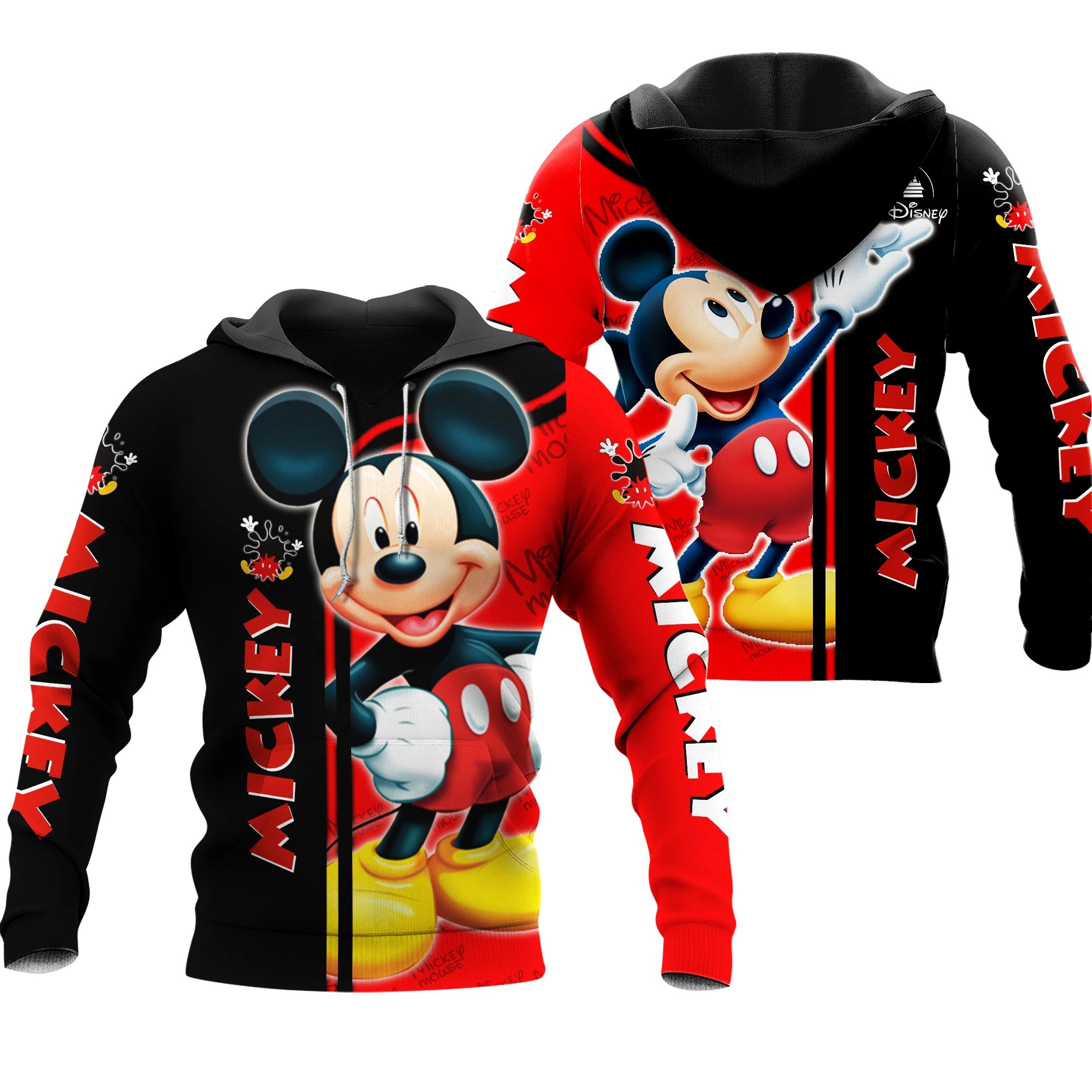 Mickey disney 3d hoodie and zip hoodie