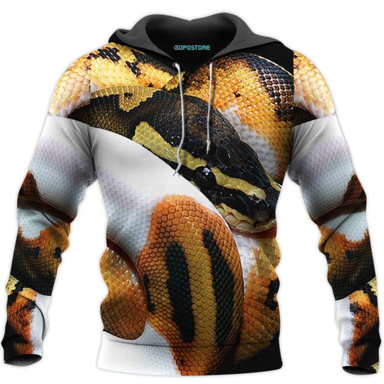 Python all over print 3D hoodie