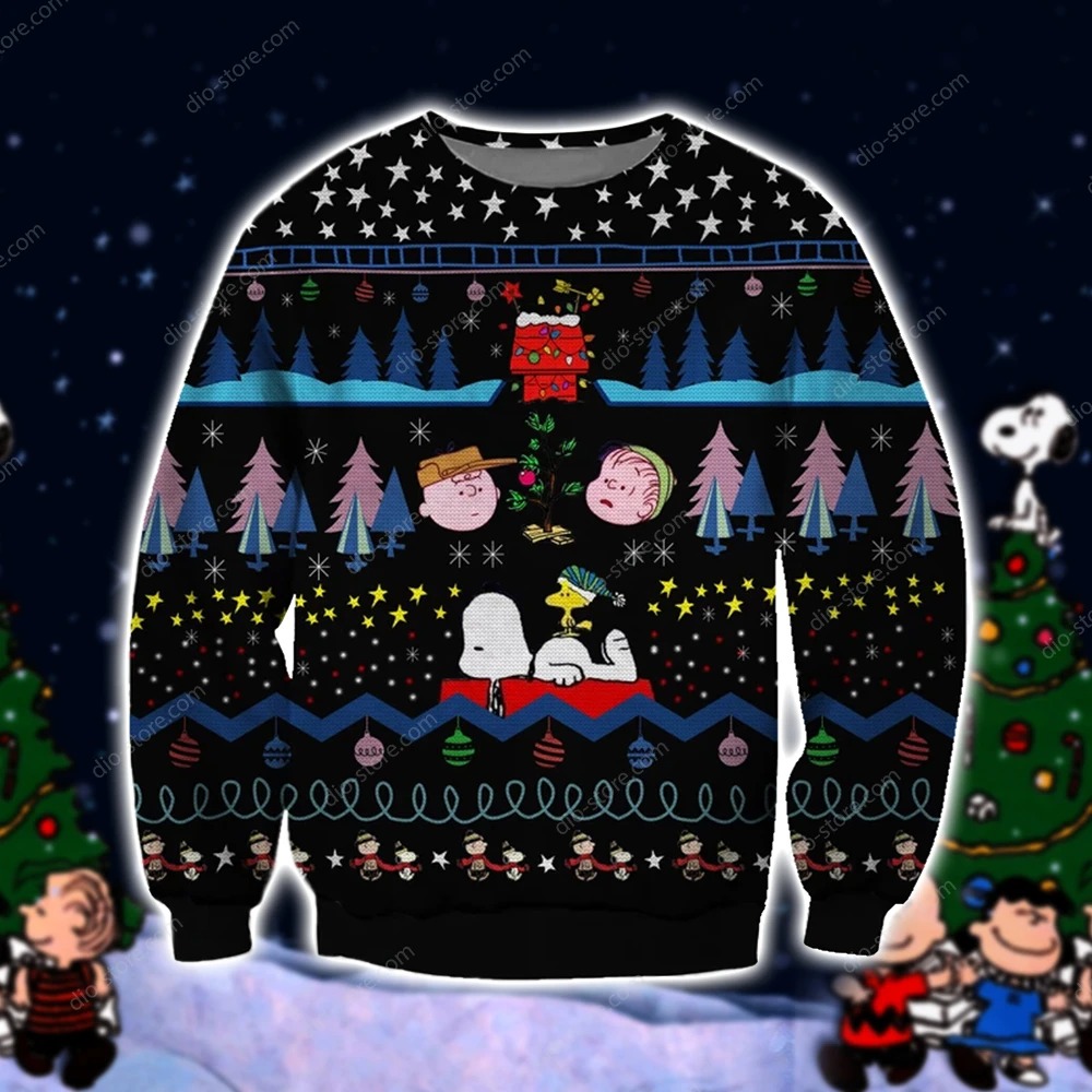 SNOOPY KNITTING PATTERN UGLY SWEATER